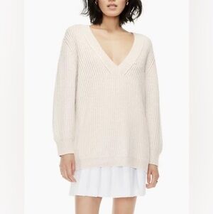 Aritzia Babaton Roger Sweater in Heather Grey